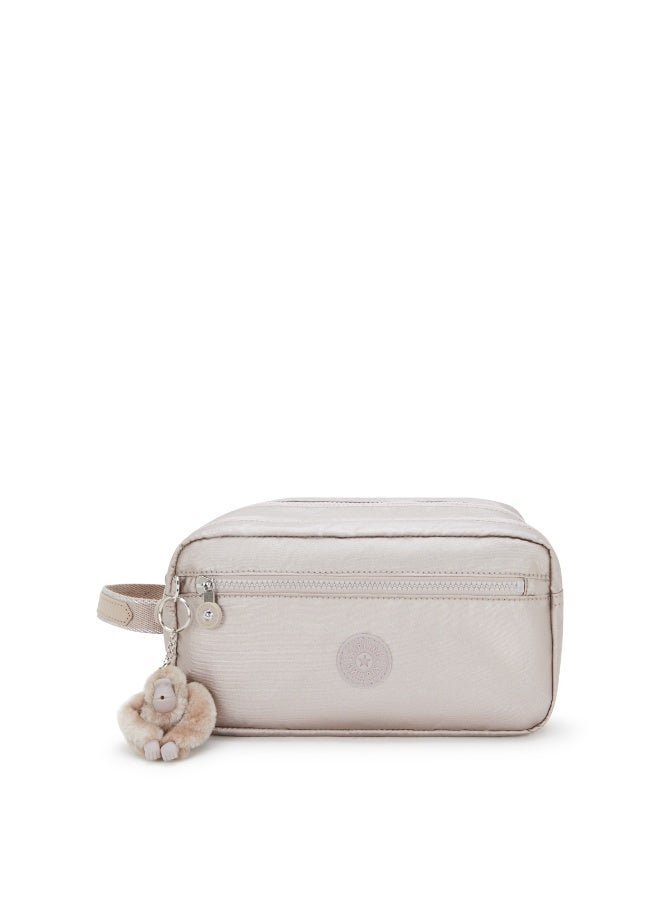 كيبلينغ حقيبة أدوات عناية أغوت بلمسة معدنية لامعة - Image 1